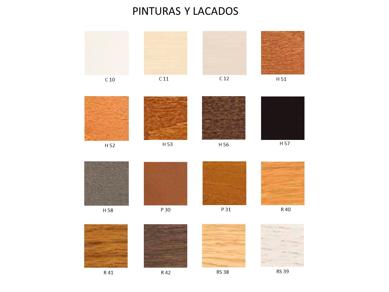 ACABADOS PATAS DE MADERA